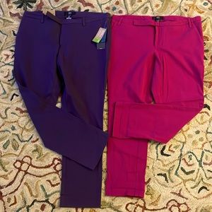 Mossimo stretch mid waist straight leg ankle length